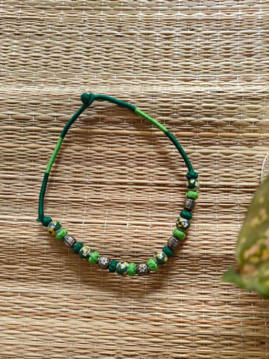 tribal kutch fabric necklace