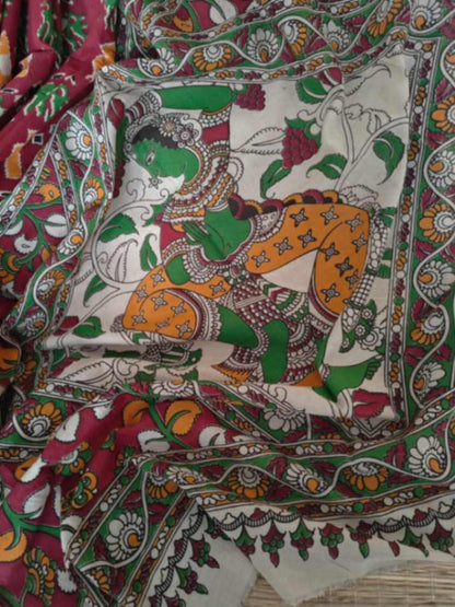 Cotton kalamkari Saree online - Desi Weaves