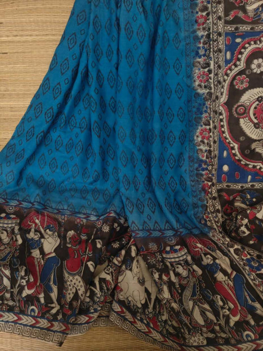 Cotton kalamkari Saree online - Desi Weaves