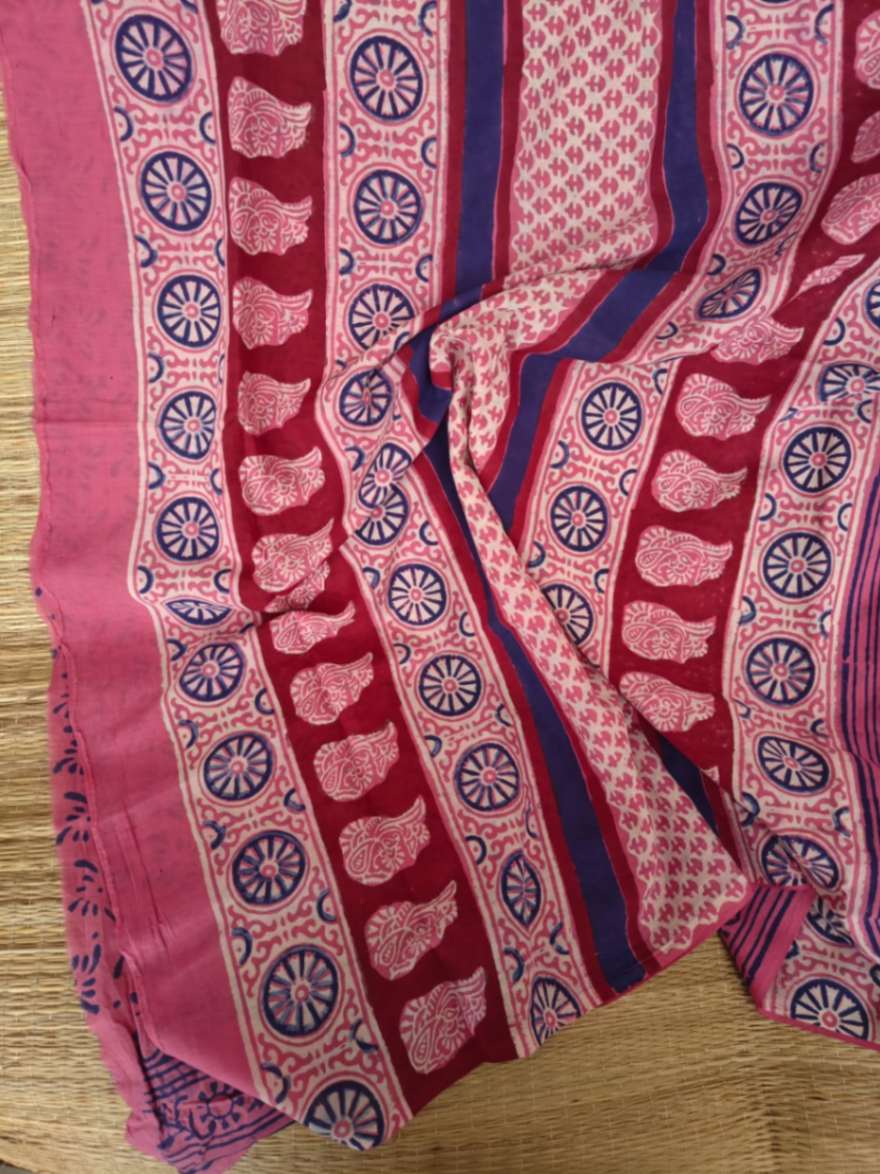 Cotton kalamkari Saree online - Desi Weaves