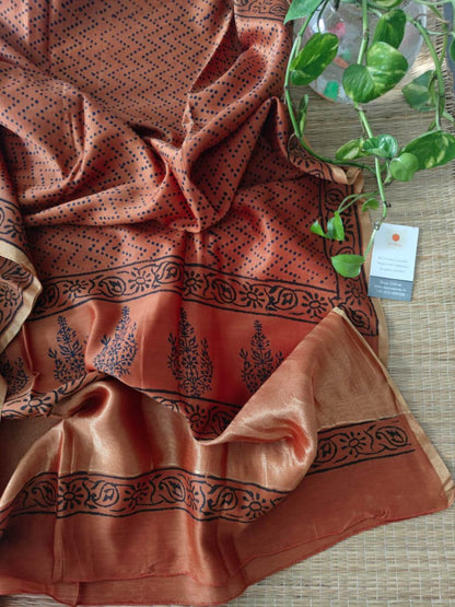 Pure Chanderi Silk Dupatta - Desi Weaves