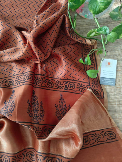 Pure Chanderi Silk Dupatta - Desi Weaves