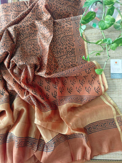 Pure Chanderi Silk Dupatta - Desi Weaves