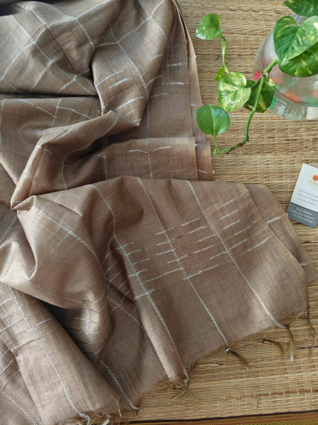Tussar silk saree online - desi weaves