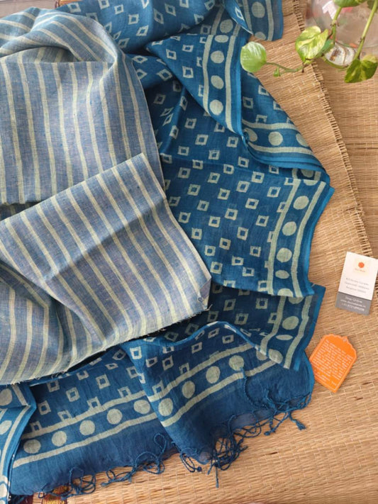 Linen Suit  Sets Online - Desi Weaves