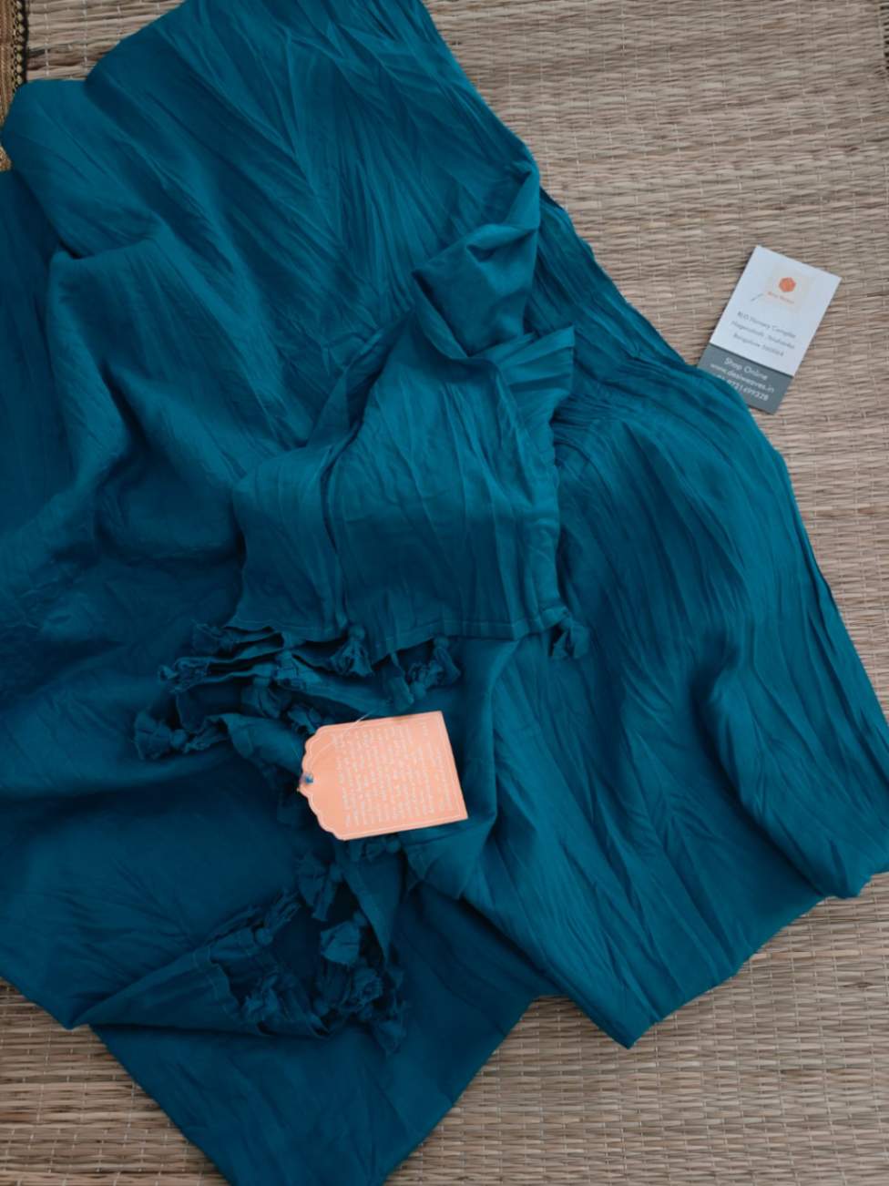 Linen dupatta online - Desi Weaves