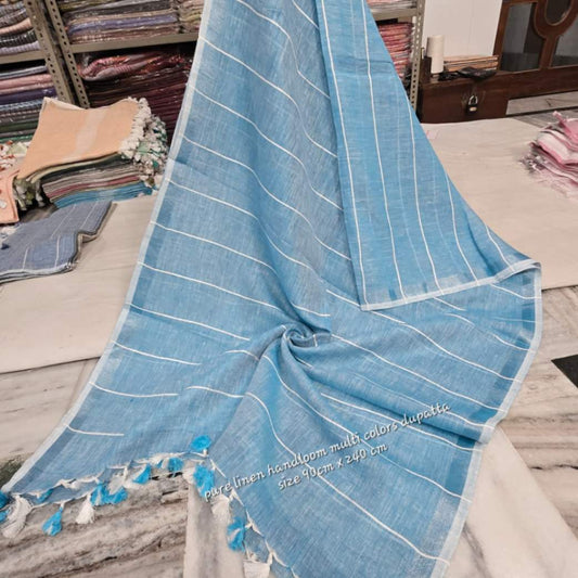 Linen dupatta online - Desi Weaves