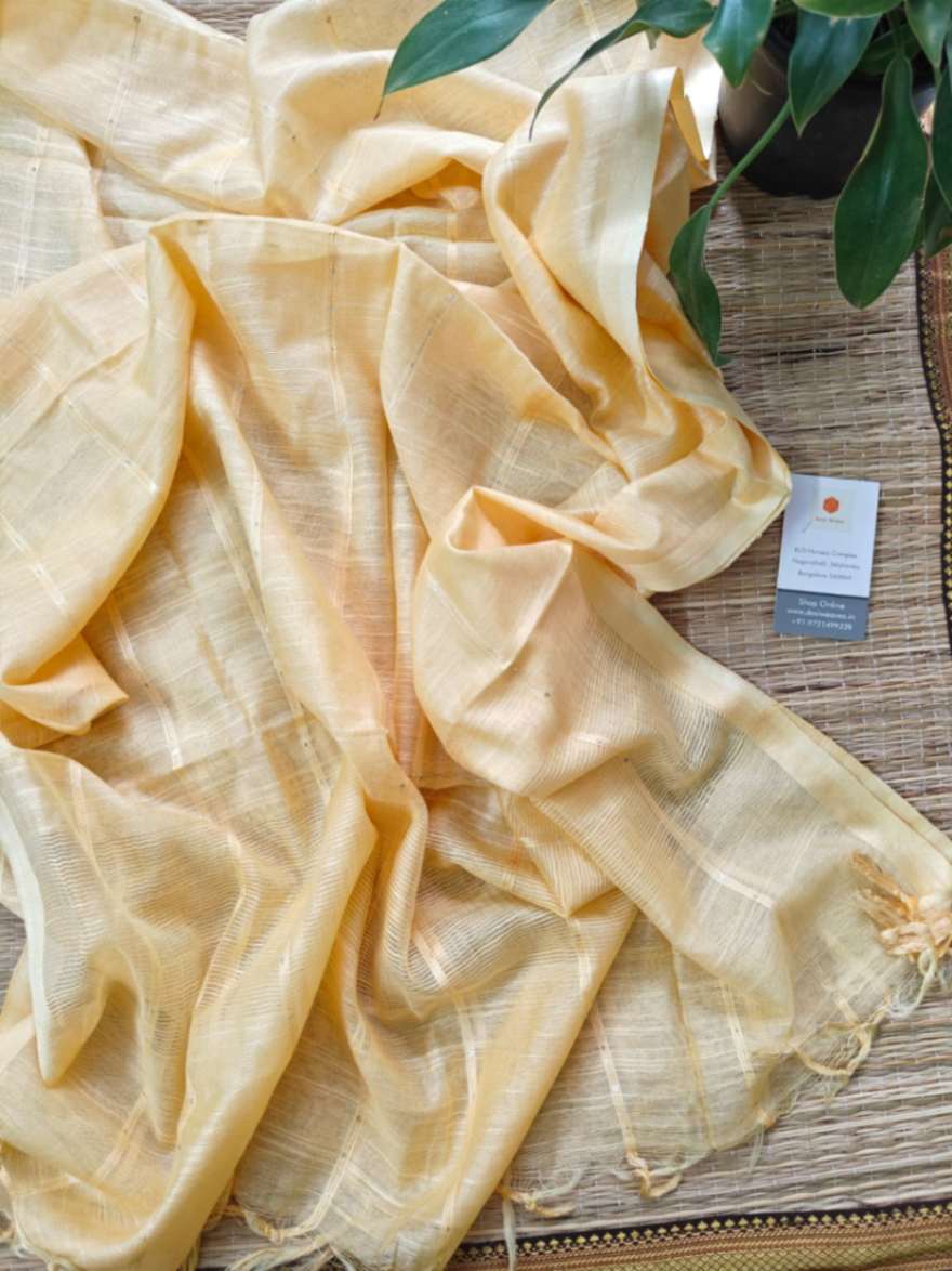 tussar silk dupatta - desi weaves