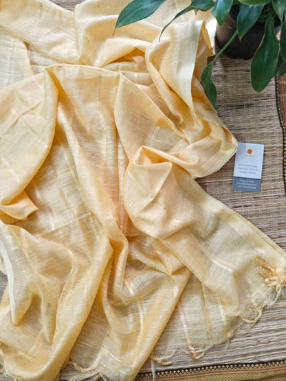 tussar silk dupatta - desi weaves