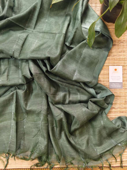 tussar silk dupatta - desi weaves