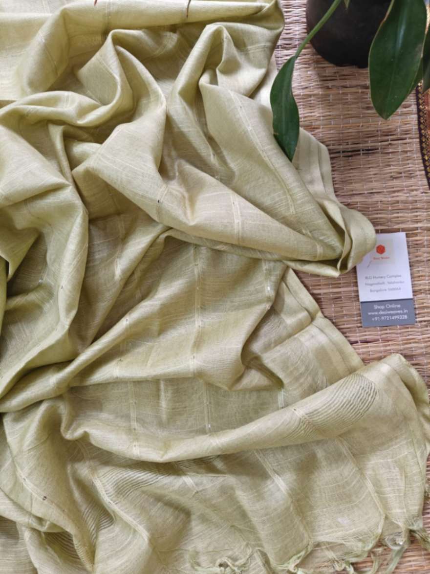 tussar silk dupatta - desi weaves