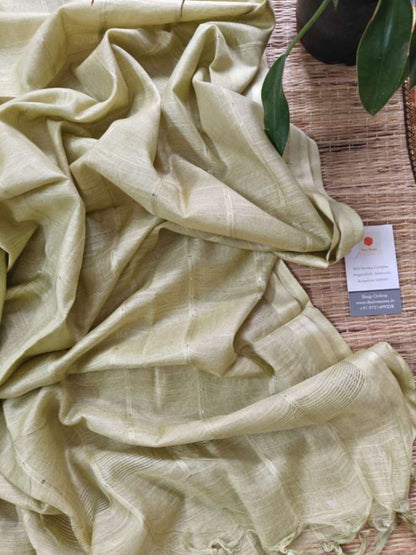 tussar silk dupatta - desi weaves