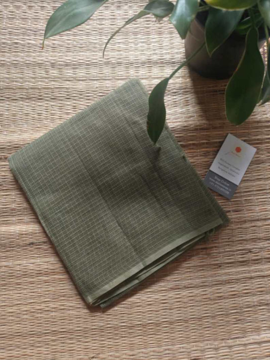 olive kota doria dupatta - desi weaves