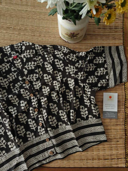 Stitched Cotton Blouse - Desi Weaves
