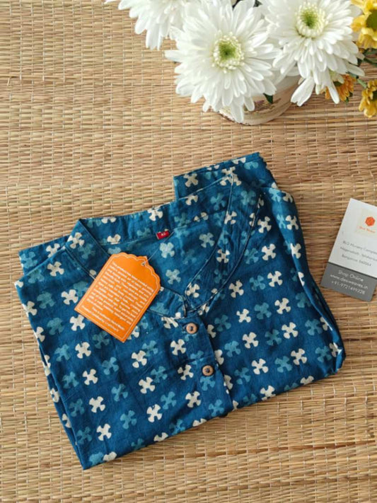 Stitched Cotton Blouse - Desi Weaves