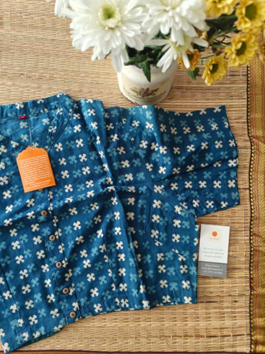 Stitched Cotton Blouse - Desi Weaves