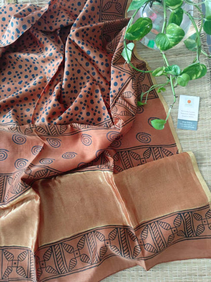 Pure Chanderi Silk Dupatta - Desi Weaves