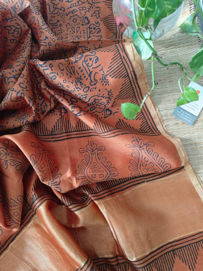 Pure Chanderi Silk Dupatta - Desi Weaves