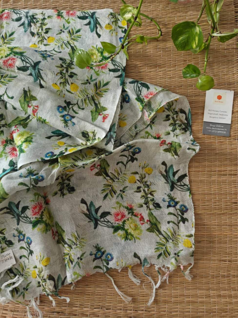 Linen Stole Online - Desi Weaves