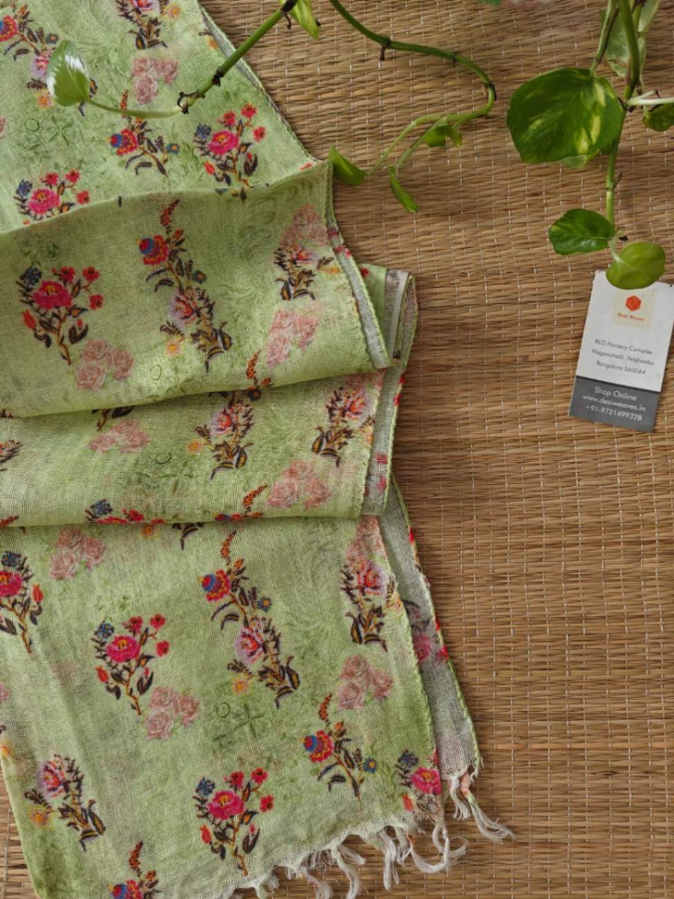 Linen Stole Online - Desi Weaves