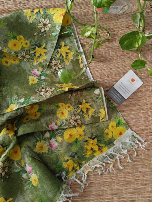 Linen Stole Online - Desi Weaves