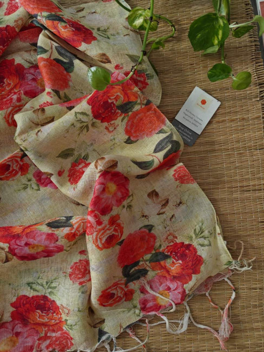 Linen Stole Online - Desi Weaves