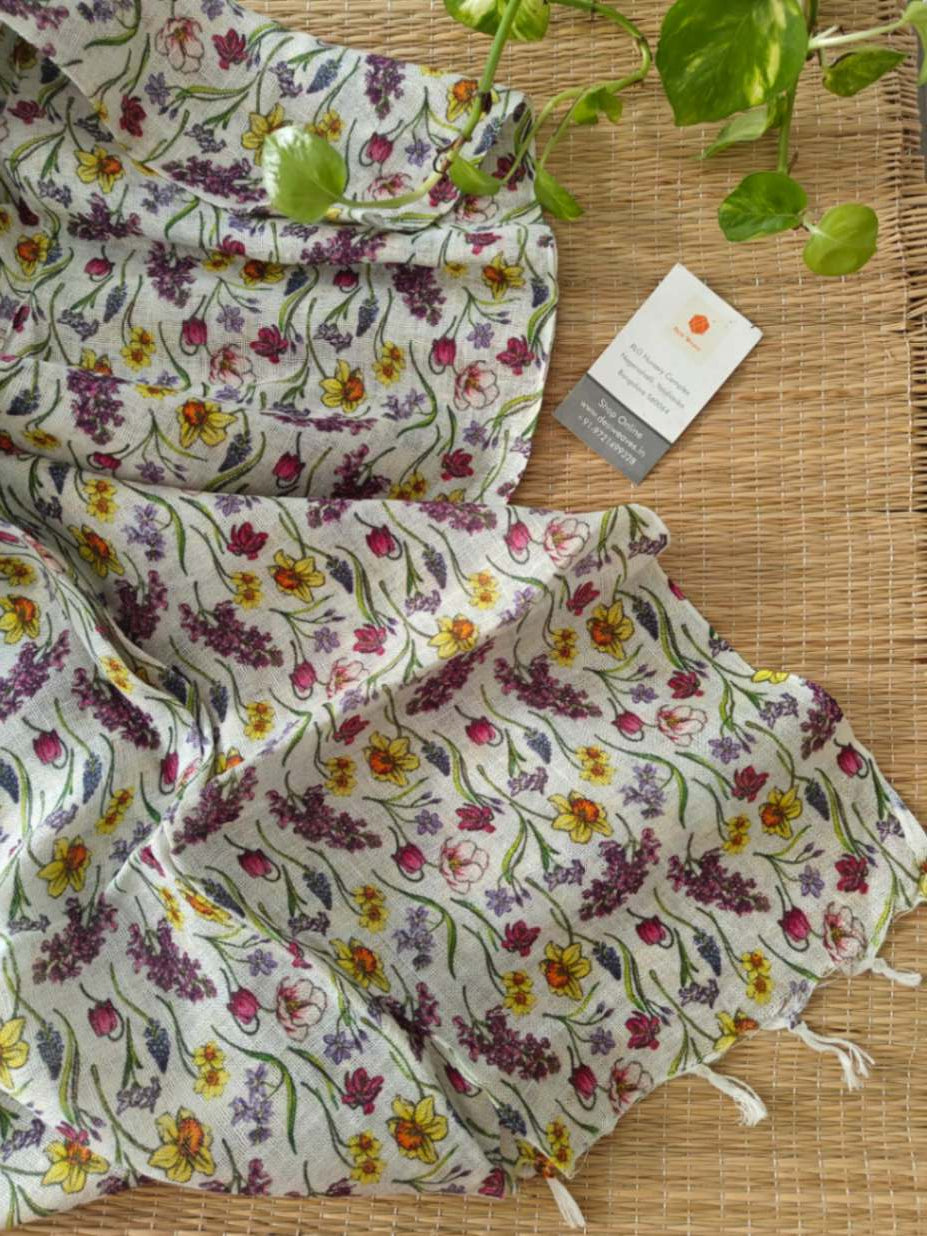 Linen Stole Online - Desi Weaves