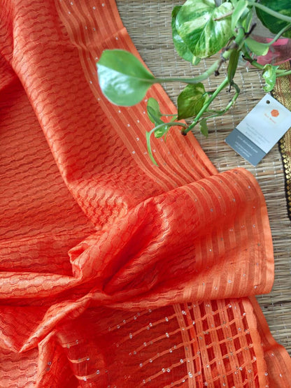 Tussar silk dupatta online - Desi Weaves