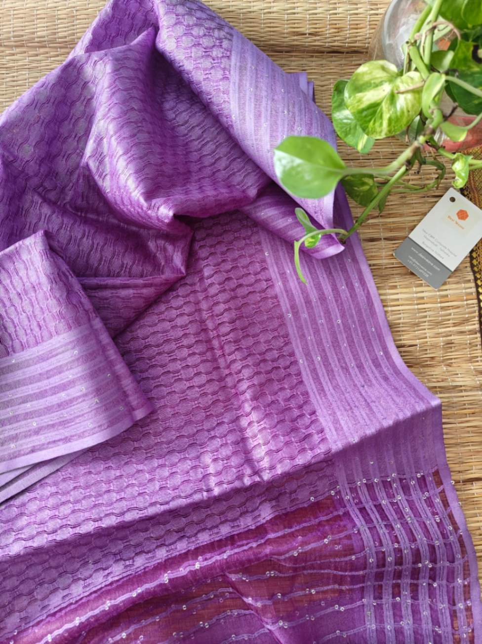 Tussar silk dupatta online - Desi Weaves