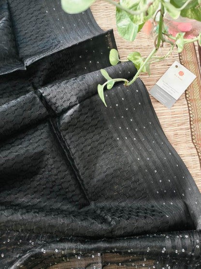 Tussar silk dupatta online - Desi Weaves