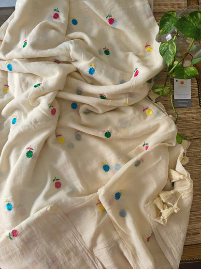 mull cotton saree online - desi weaves