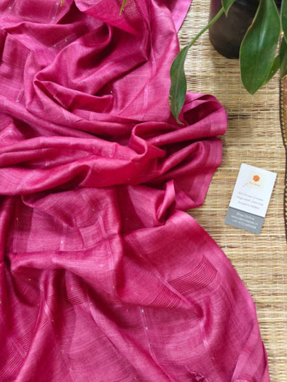 tussar silk dupatta - desi weaves
