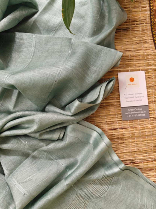 tussar silk dupatta - desi weaves