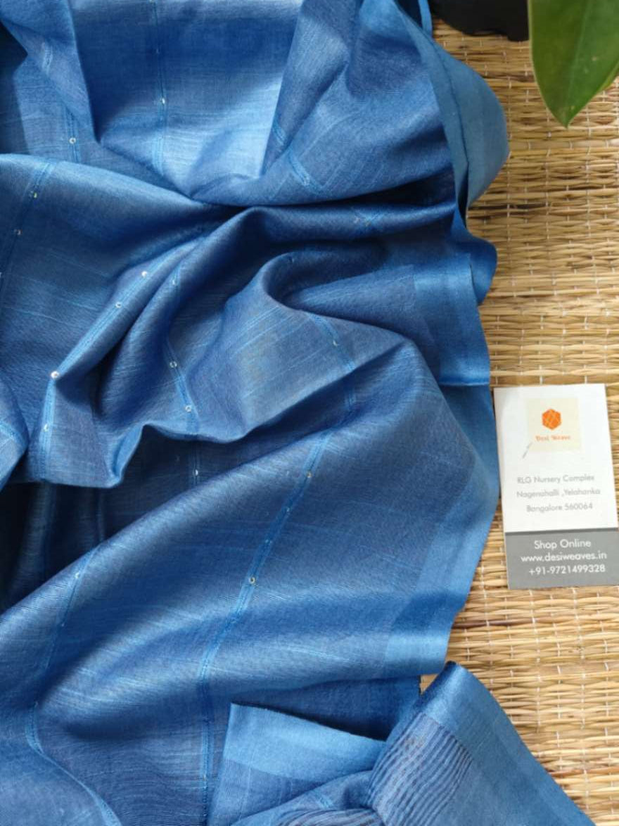 tussar silk dupatta - desi weaves