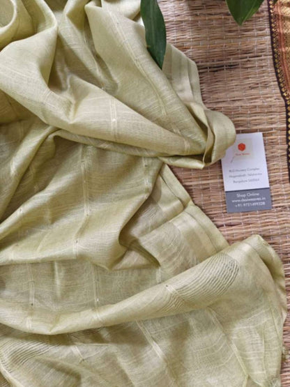 tussar silk dupatta - desi weaves