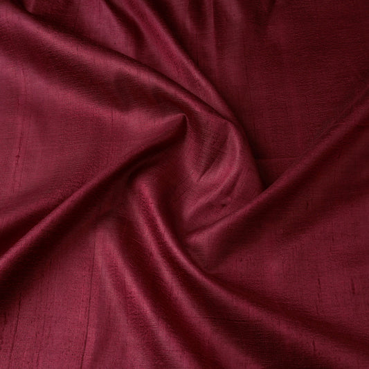 Maroon Ghicha Tussar Silk Kurta Fabric