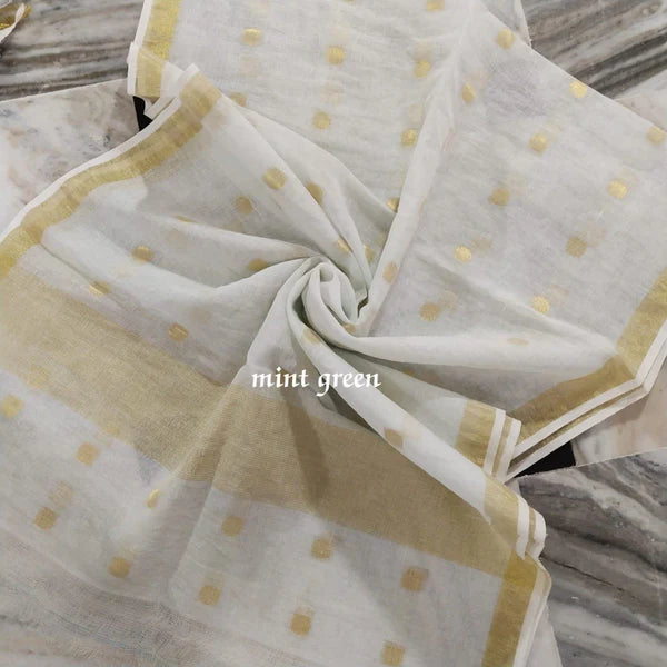 Handwoven Pure Linen Dupatta