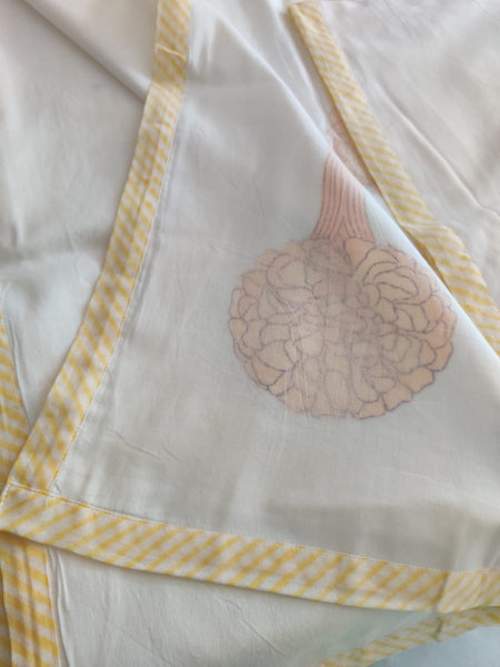 Marigold Handblock Printed Cotton Single Dohar