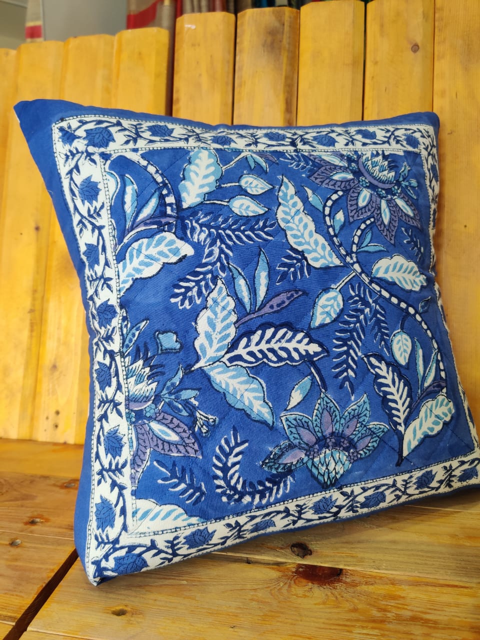 Block Print Cotton Cushion Cover Buy Online - Desi Weave