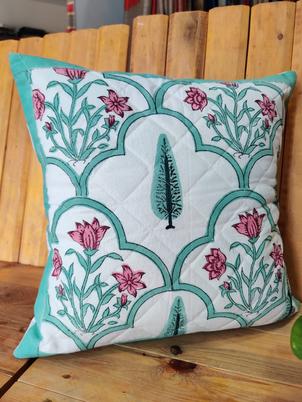 Block Print Cotton Cushion Cover Buy Online - Desi Weave