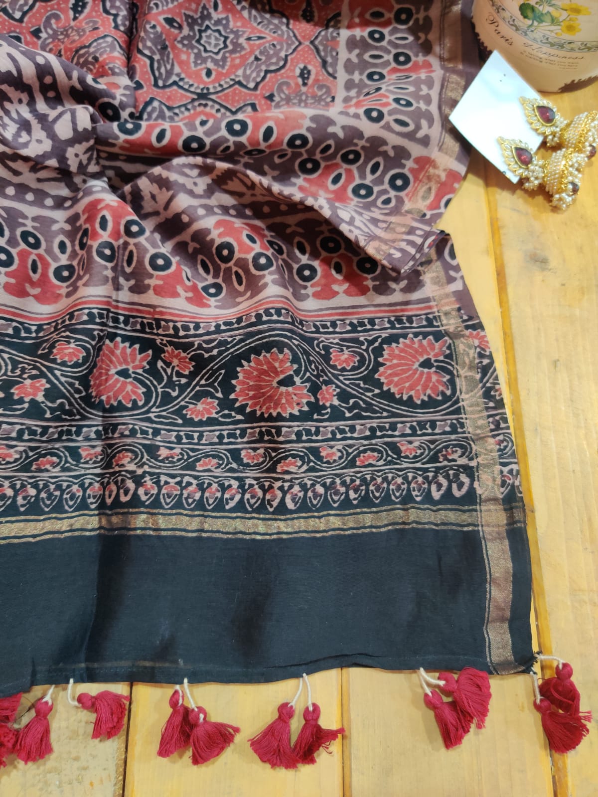 Chanderi dupatta online - Desi Weaves