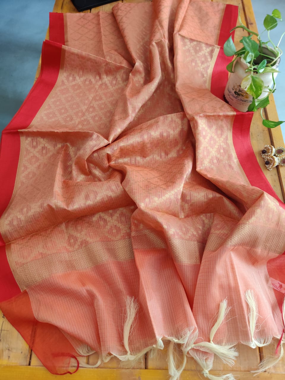 Kota Silk dupatta - Desi Weaves