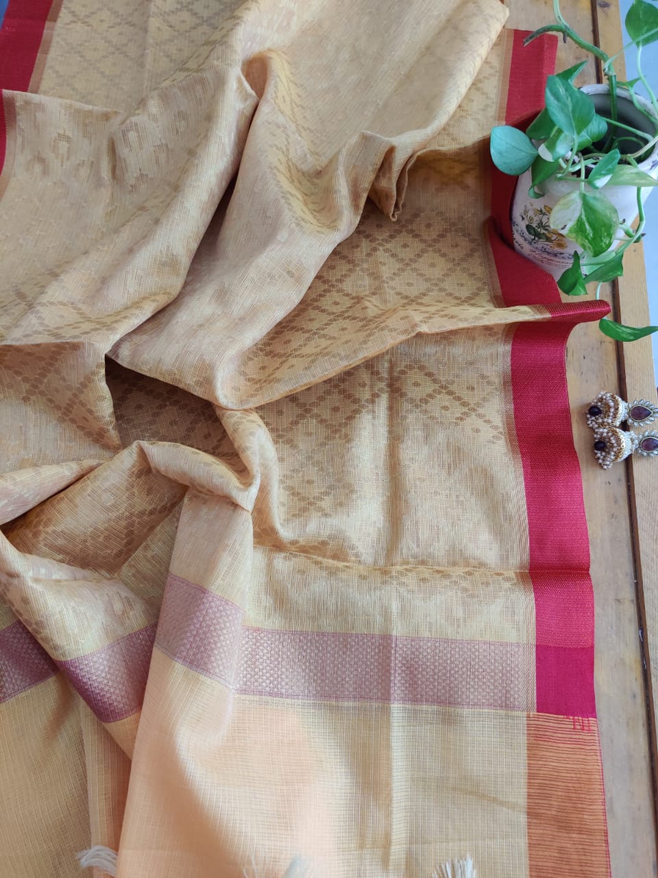 Kota Silk dupatta - Desi Weaves