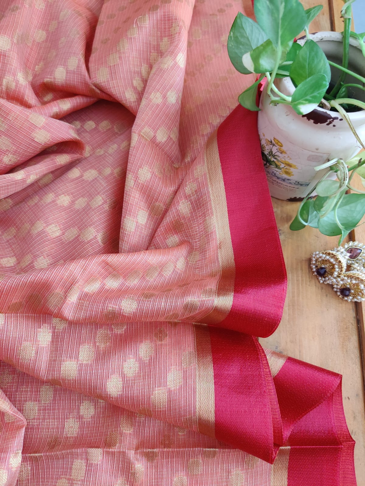 Kota Silk dupatta - Desi Weaves