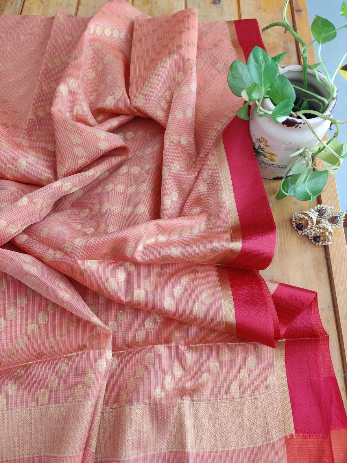 Kota Silk dupatta - Desi Weaves