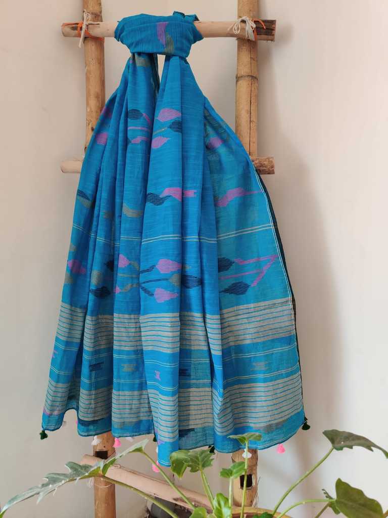 Sandhya Handloom Khadi Cotton Jamdani Dupatta